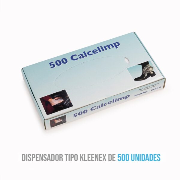 Caja dispensadora de 500 calcetines desechables Calcelimp