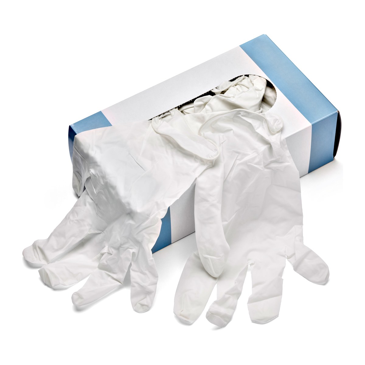 Caja de guantes de látex desechables